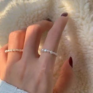 Buy 1 get 1 50% off Brand New Pearl Elastic Bead Ring
